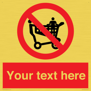 Custom No Climbing on Trolley Sign